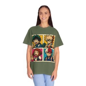 My Hero Academia - Pop Art Style - Unisex Garment-Dyed T-shirt - Colors Variant 2 - Image 39