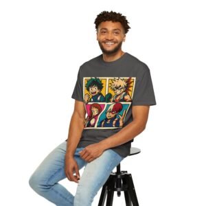 My Hero Academia - Pop Art Style - Unisex Garment-Dyed T-shirt - Colors Variant 2 - Image 48