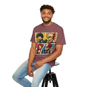 My Hero Academia - Pop Art Style - Unisex Garment-Dyed T-shirt - Colors Variant 2 - Image 16