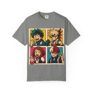 My Hero Academia - Pop Art Style - Unisex Garment-Dyed T-shirt - Colors Variant 2 - Image 41