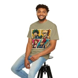 My Hero Academia - Pop Art Style - Unisex Garment-Dyed T-shirt - Colors Variant 2 - Image 24