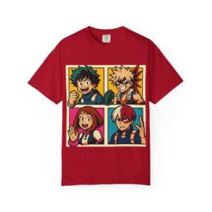 My Hero Academia - Pop Art Style - Unisex Garment-Dyed T-shirt - Colors Variant 2 - Image 53