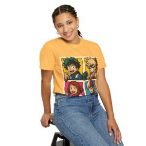 My Hero Academia - Pop Art Style - Unisex Garment-Dyed T-Shirt - Colors Variant 2 - Image 20