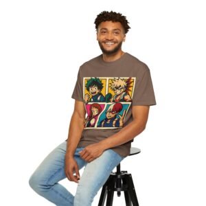 My Hero Academia - Pop Art Style - Unisex Garment-Dyed T-Shirt - Colors Variant 1 - Image 28