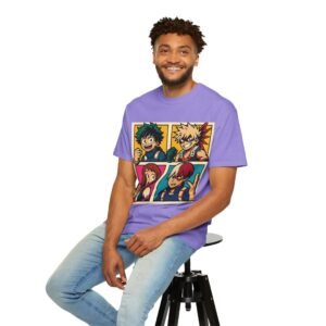 My Hero Academia - Pop Art Style - Unisex Garment-Dyed T-Shirt - Colors Variant 4 - Image 34