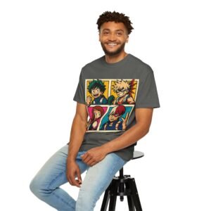 My Hero Academia - Pop Art Style - Unisex Garment-Dyed T-Shirt - Colors Variant 1 - Image 32