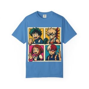 My Hero Academia - Pop Art Style - Unisex Garment-Dyed T-Shirt - Colors Variant 3 - Image 61