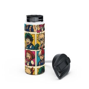 My Hero Academia – Pop Art Style – Stainless Travel Water Bottle - Image 8
