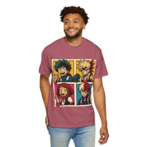 My Hero Academia - Pop Art Style - Unisex Garment-Dyed T-Shirt - Colors Variant 4 - Image 70