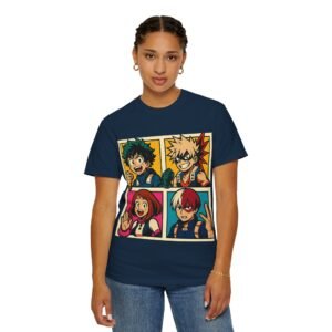 My Hero Academia - Pop Art Style - Unisex Garment-Dyed T-Shirt - Colors Variant 3 - Image 75