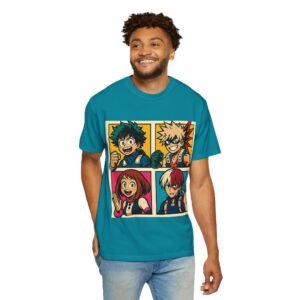My Hero Academia - Pop Art Style - Unisex Garment-Dyed T-Shirt - Colors Variant 3 - Image 23