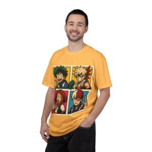 My Hero Academia - Pop Art Style - Unisex Garment-Dyed T-Shirt - Colors Variant 2 - Image 18