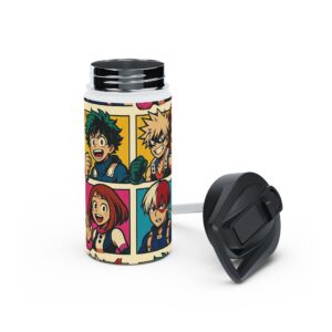 My Hero Academia – Pop Art Style – Stainless Travel Water Bottle - Image 3