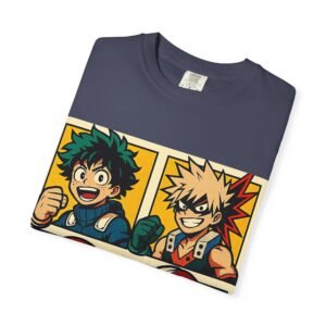 My Hero Academia - Pop Art Style - Unisex Garment-Dyed T-Shirt - Colors Variant 4 - Image 22