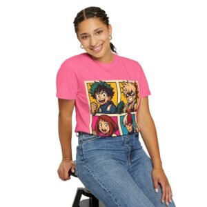 My Hero Academia - Pop Art Style - Unisex Garment-Dyed T-Shirt - Colors Variant 4 - Image 48