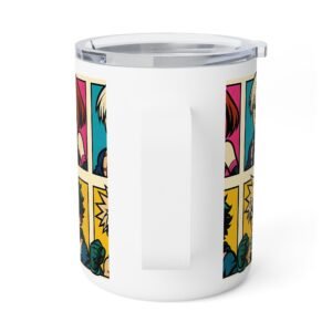 My Hero Academia - Pop Art Style - 10oz Insulated Coffee Mug - Image 4