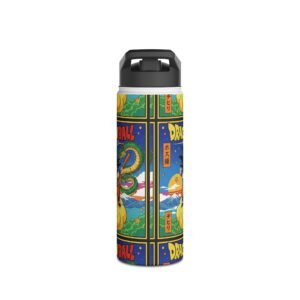Dragon Ball - Goku - Cover - Stainless Travel Water Bottle - Image 6
