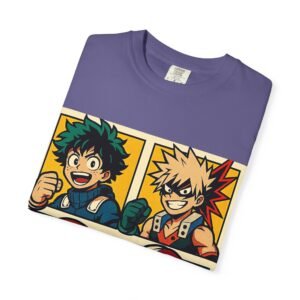 My Hero Academia - Pop Art Style - Unisex Garment-Dyed T-Shirt - Colors Variant 4 - Image 2