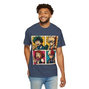My Hero Academia - Pop Art Style - Unisex Garment-Dyed T-Shirt - Colors Variant 3 - Image 71