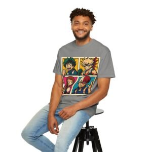 My Hero Academia - Pop Art Style - Unisex Garment-Dyed T-Shirt - Colors Variant 1 - Image 44