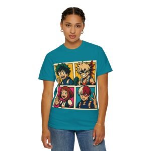 My Hero Academia - Pop Art Style - Unisex Garment-Dyed T-Shirt - Colors Variant 3 - Image 21