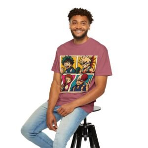 My Hero Academia - Pop Art Style - Unisex Garment-Dyed T-Shirt - Colors Variant 4 - Image 69
