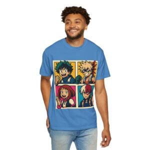 My Hero Academia - Pop Art Style - Unisex Garment-Dyed T-Shirt - Colors Variant 3 - Image 65