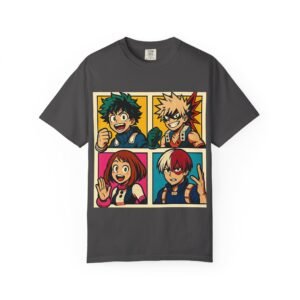My Hero Academia - Pop Art Style - Unisex Garment-Dyed T-Shirt - Colors Variant 1 - Image 45