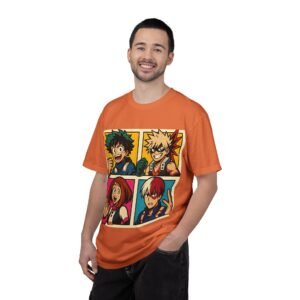 My Hero Academia - Pop Art Style - Unisex Garment-Dyed T-Shirt - Colors Variant 2 - Image 28