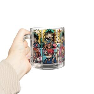 My Hero Academia - Pop Art Style - 10oz Glass Mug - Image 6