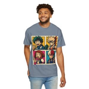 My Hero Academia - Pop Art Style - Unisex Garment-Dyed T-Shirt - Colors Variant 3 - Image 47