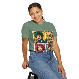 My Hero Academia - Pop Art Style - Unisex Garment-Dyed T-Shirt - Colors Variant 2 - Image 70