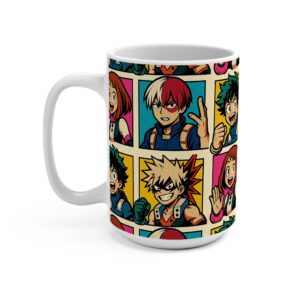 My Hero Academia - Pop Art Style - 15oz Coffee Cup - Image 4