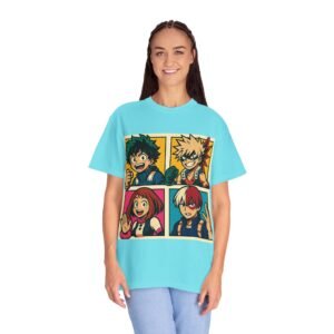 My Hero Academia - Pop Art Style - Unisex Garment-Dyed T-Shirt - Colors Variant 3 - Image 28