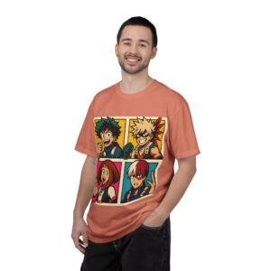My Hero Academia - Pop Art Style - Unisex Garment-Dyed T-Shirt - Colors Variant 2 - Image 13