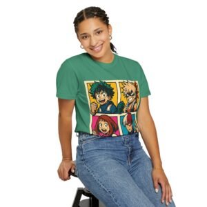 My Hero Academia - Pop Art Style - Unisex Garment-Dyed T-Shirt - Colors Variant 2 - Image 60