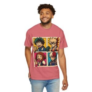 My Hero Academia - Pop Art Style - Unisex Garment-Dyed T-Shirt - Colors Variant 4 - Image 65