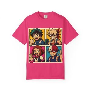My Hero Academia - Pop Art Style - Unisex Garment-Dyed T-Shirt - Colors Variant 4 - Image 41
