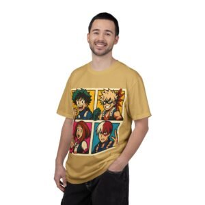 My Hero Academia - Pop Art Style - Unisex Garment-Dyed T-Shirt - Colors Variant 2 - Image 23