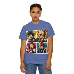 My Hero Academia - Pop Art Style - Unisex Garment-Dyed T-Shirt - Colors Variant 3 - Image 51
