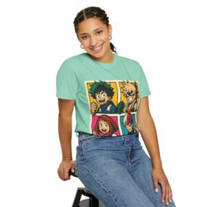 My Hero Academia - Pop Art Style - Unisex Garment-Dyed T-Shirt - Colors Variant 2 - Image 55