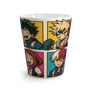 My Hero Academia - Pop Art Style - Tall Latte Mug - Image 2