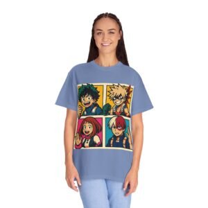 My Hero Academia - Pop Art Style - Unisex Garment-Dyed T-Shirt - Colors Variant 3 - Image 40
