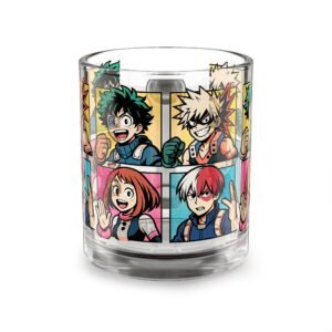 My Hero Academia - Pop Art Style - 10oz Glass Mug - Image 3