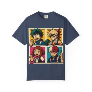 My Hero Academia - Pop Art Style - Unisex Garment-Dyed T-Shirt - Colors Variant 3 - Image 67