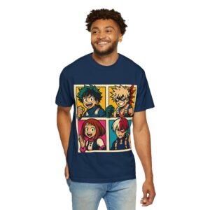 My Hero Academia - Pop Art Style - Unisex Garment-Dyed T-Shirt - Colors Variant 4 - Image 30