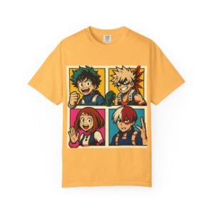 My Hero Academia - Pop Art Style - Unisex Garment-Dyed T-Shirt - Colors Variant 2 - Image 16
