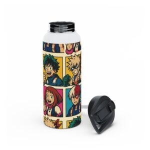 My Hero Academia – Pop Art Style – Stainless Travel Water Bottle - Image 11
