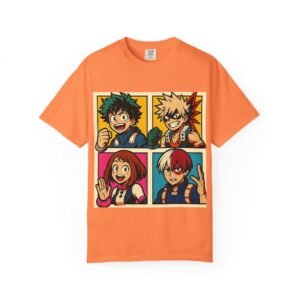 My Hero Academia - Pop Art Style - Unisex Garment-Dyed T-Shirt - Colors Variant 2 - Image 6