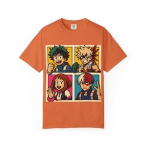 My Hero Academia - Pop Art Style - Unisex Garment-Dyed T-Shirt - Colors Variant 2 - Image 26